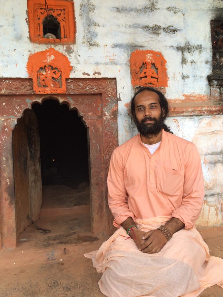 Prasad at an old Natha Yoga monastery in the Himalayas